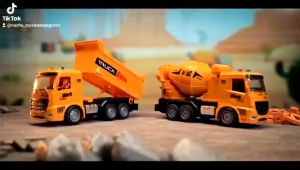 MAINAN RC KONSTRUKSI TRUCK DUMP 1:20 RODA 6 ANGKUT PASIR DUMPTRUCK & MOLEN MIXER REMOTE KONTROL