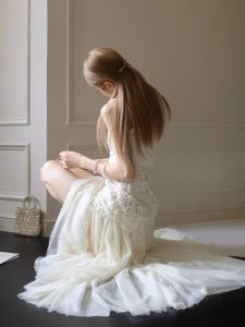 CHANGTONG | Đầm Tiên Nữ Elegance Pháp Kết Hợp Ren