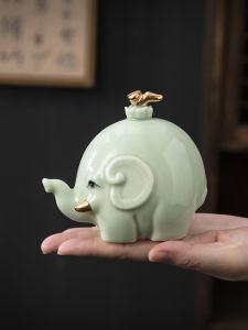 Đồ Trang Trí Gốm Voi Xanh Bằng Gốm Sứ Trang Trí Văn Phòng Phòng Khách Đồ Trang Trí Bàn Làm Việc Đồ Trang Trí Nhà Cửa Đồ Trang Trí