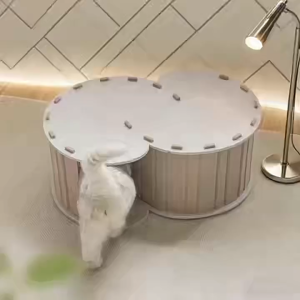 ที่นอนสัตว์เลี้ยง บ้านแมว ที่นอนแมวผ้าสักหลาด อุปกรณ์สัตว์เลี้ยง เตียงสุนัขคุณภาพดี อุโมงค์แมวรูปตัว S สบาย แข็งแรง ใช้ได้ทั้งแมวและสุนัข