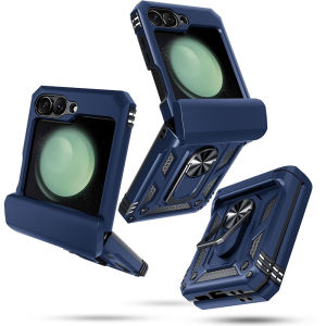 for Samsung Galaxy Z Flip 7 Case +Hinge Protection+360 Ring KickstandHeavy Duty Shockproof Phone Case for Samsung Z Flip 7 FE CaseZ Flip 6 CaseZ Flip 5 Case