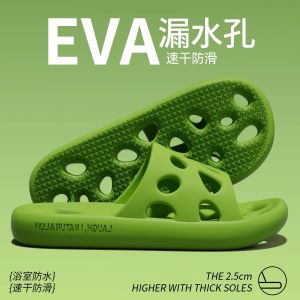 Dép Đi Trong Nhà Cho Nam Và Nữ Mùa Hè Chống Trượt Nhanh Khô Rỗng Phòng Tắm Dép Đi Trong Nhà EVA Đế Cao Su Chống Trượt