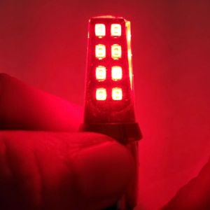 Lampu Stop Rem Jelly Gepeng 16 Mata LED 12 Volt DC 2 mode Standby Diam dan Rem Kedip Bisa untuk Motor Mobil
