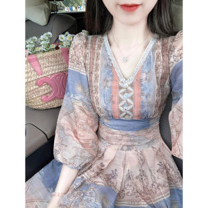 High-end Trendy Stylish Waist-Cinching Dress