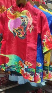 áo dài cách tân. rồng hoa sen