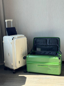 Expandable Five-Wheel Suitcase Durable Luggage Fashionable Trendy Youth Zipper Closure Universal Wheel Travel Bag for Men And Women