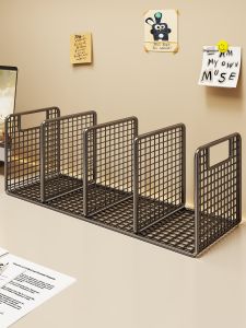 WUBUWEI | Desk Book Stand Reading Rack Organizer Metal 3D Bookend Partition Shelf