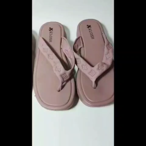 Sandal Karet PCU Jepit Polos Tebal Motif Bintang Fashion LCR 2801 36-41