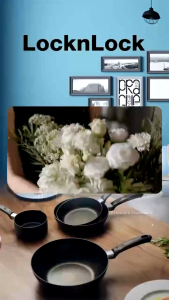 Thanh Lý Chảo cạn 28cm chống dính đá hoa cương Lock&Lock LHB2305-IH