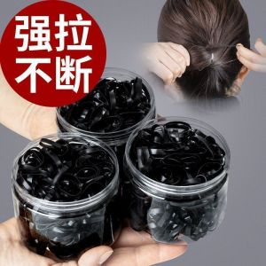 Thickened Black Hair Ties for Women Disposable Elastic Hair Bands Durable Hair Bands for Adults Large Size Hair Bands