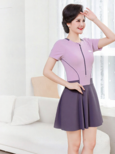 XTEP | Conservative Slimming Concealing Tummy One-Piece Swimwear