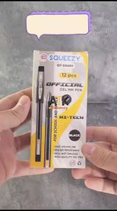 Pulpen Gel Hitech Squeezy Murah Hitec GP-SQ885  Pen Hi-TEC 0.28 mm 1 Lusin ( 12 Pcs) atk
