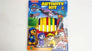 Paw Patrol Rescue Wheels Activity Book Kit With Marker Pens & Stickers For Kids