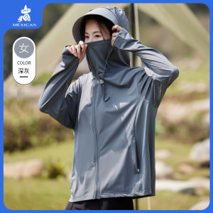 UPF100+ UV Protection Ice ผ้าไหม เส้นด้ายดั้งเดิม ระบายอากาศได้ดี ผู้ชายและ ผู้หญิง ฤดูร้อน เสื้อผ้าสไตล์ใหม่ น้ำหนักเบา แห้งเร็วป้องกันแมลง