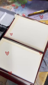 สมุดสีน้ำ เย็บมือ Traveler’s Notebook | สมุด บันทึก เลือกขนาด กระดาษ (Arches / Baohong) Regular Passport A6 สินค้าราคาพิเศษ50%Early Bird