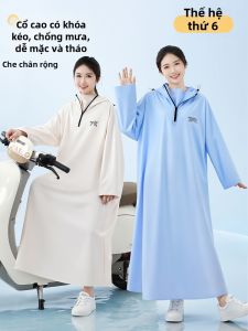 MEISHIMEIJIA | Áo Khoác Dài Chống Nước Toàn Thân Cho Phụ Nữ Đi Xe Tự Hành Điện