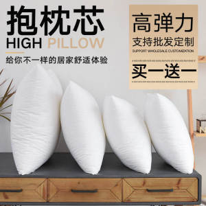 Buy One Get One Free Rectangular Pillow Core Bedroom Wedding Celebration Square Core Simple Modern Solid Color Polyester Fiber Filled Cushion Core