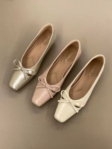 XUJIA | French Spring New Style Ballet Flats With Bow
