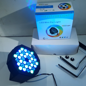ไฟพาร์ LED 36 DMX512 RGB LED ไฟเวทีไ ฟพาร์ พร้อมเอฟเฟกต์ เปิดใช้งานเสียงสำหรับปาร์ตี้ดีเจดิสโก้ไฟเวที