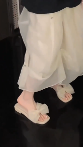 NI Fashion Colorful Flip Flops For Women Macaron Summer slippers(Add 1 Size )#A8013