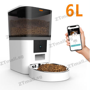 6L Automatic Cat Feeder APP Control Smart Pet Feeder For Cats Dogs Food Dispenser With Camera