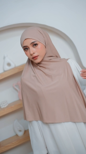Khadera Instan Hijab Khimar Kerudung Triban 3in1 Bergo Khimar HIjabers Syari Pad Jumbo Syari