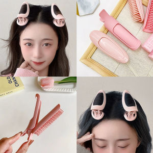 Amoki【Ready in Stock】 1Pc New Natural Fluffy Curly Hair Clip Bangs Hair Styling Clip Hairpins Hair Accessories