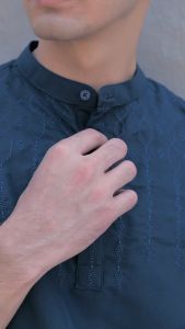 OXCON Kemeja koko Tangan Pendek Bordir Baiq