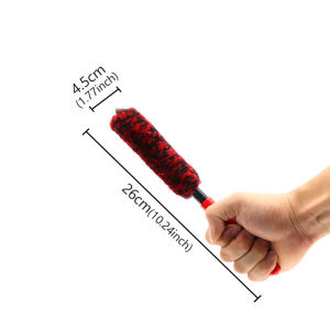 Car Hub Cleaning Wheel Woolies Plush Soft Wheel Cleaning Brush Bendable Detailing Brushes Automotive Care Accessories