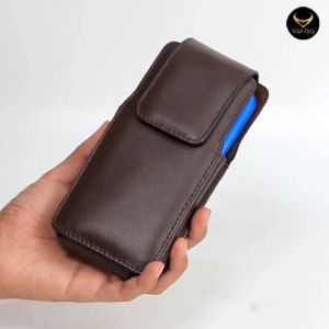 VALQO DANTE Sarung HP Kulit Sapi Asli Muat HP Hingga 67 inch Tempat HP Dompet HP