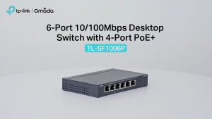 TP-Link Official Store | TL-SF1006P | 10/100 Mbps 6-Port Desktop Switch with 4-Port PoE+ Desktop Network Ethernet Switch Hub for Internet