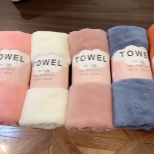 【 In Stock 】1PC 35*75CM Face Towel High-Density Coral Fleece Towel Strong Water Absorption Dry Hair Towel Tuala bulu karang 珊瑚绒毛巾