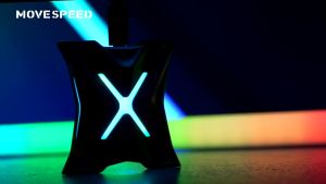 MOVESPEED RX20 PSSD Portable External Solid State Drive Up to 2000MB/s NVMe High-Speed Protocol + TLC High-Speed Flash Memory USB-C USB 3.2 Gen 2x2 Zinc Alloy Shell with RGB Streamer Light Compatible with PS5 Smartphone PC Tablets Game Consoles