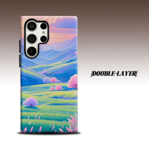 Pastel Hills For Samsung Galaxy S26 S25 S24 A56 A36 Dual Layer Luxury Fashion Full Lens Protective Case
