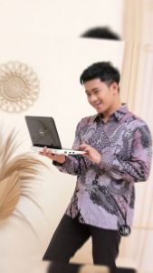 TERBARU-SERAGAM KEMEJA BATIK PRIA LENGAN PANJANG MURAH TERLARIS PEKALONGAN MOTIF ALBAR UNGU