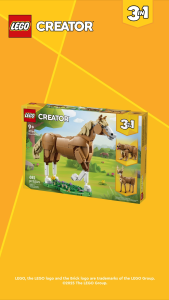 [BrickMonster] LEGO 31166 Creator 3in1 Beautiful Horse
