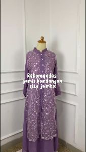 Gamis Wanita Terbaru 2024 Viral Sabrina Maxy Ceruty Mix Brukat Dress Muslim Kondangan Mewah Lebaran