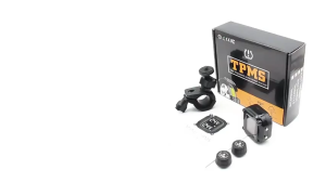 M5 รถจักรยานยนต์ TPMS วัดลมยางรถยนต์ เกจวัดแรงดันลม พร้อมเซนเซอร์ภายนอก 2 ตัว