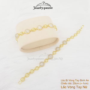 Vòng Tay Nữ Titan Bán Cầu Bi 2 Màu Lắc Tay Trái Bi Đính Đá Xinh Xắn Xi Vàng Có Tăng Đơ Điều Chỉnh Được Độ Rộng B60LTBC | Jewelry Queenn