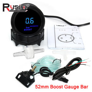 RYSJM | 2" 52mm Car Digital Gauges Turbo Boost Gauge PSI BAR Water Temp Oil Temp Oil Pressure Gauge Voltmeter Tachometer RPM Meter