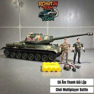 Xe tank điều khiển từ xa 335 Viictory tỉ lệ 1/20 phiên bản nâng cấp chiến đấu có âm thanh xoay tháp 360 độ