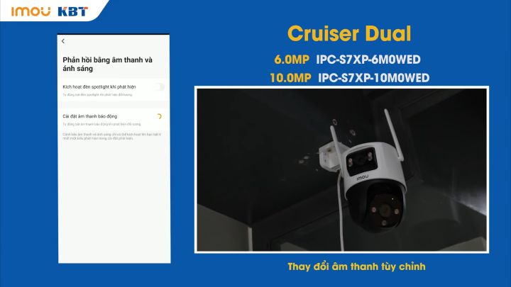 Camera Wifi IMOU 2 Mắt Kép CRUISER DUAL S7XP-10M0WED 10MP (5MP + 5MP) Ngoài Trời , IPC-S7XP-6M0WED 6MP, Full Color, Xoay 360 Độ