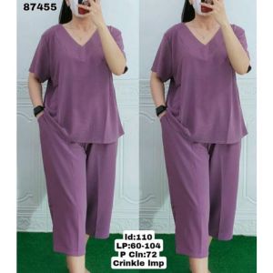 Setelan Wanita Andin Crinkle Airflow Terbaru