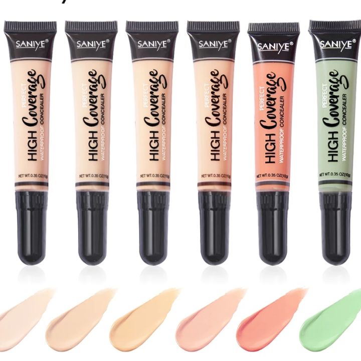 Saniye Concealer Waterproof Wajah Full Converage Color Corector Merah Multi Concealer