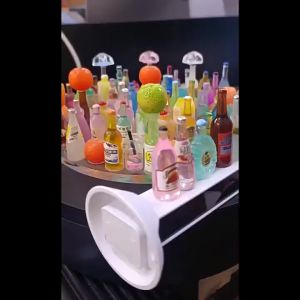 Combo 50 charm chai nước mini làm đồ handmade slime phụ kiện DIY phụ kiện trang trí nhà búp bê tiểu cảnh