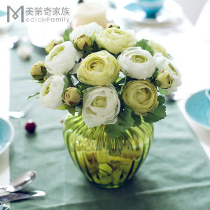 Modern Simplicity Artificial Roses Lotus Home Decorations Tabletop Floral Arrangements Living Room Decor Fake Flowers