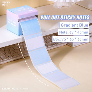 100 Sheets Pull Out Design Sticky Notes Box Creative DIY Memo Pad Roll Stationary Student Supplies Lined Sticky Note Colored Memo Pull Out Type Sticky Notes Students Use Full Adhesive Paper Sticky Note Paper Memo Note Pad with Grids Lines Office Supplies