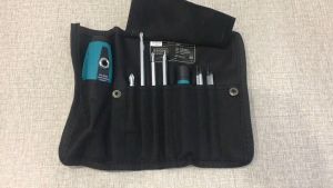 Screwdriver set 10pcs obeng reparasi magnetik presisi bolak balik model star slotted gagang bisa T - Obeng set 10pcs bonus tempat penyimpanan