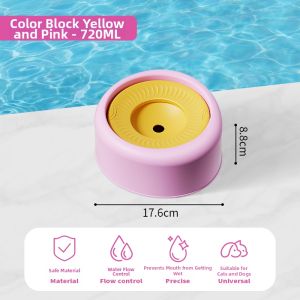 JKULNING | Anti-Splash Waterproof Floating Pet Drinking Bowl HIPS