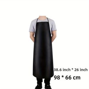 Tạp Dề Da PU Siêu Bền 40 Inch Chống Thấm Nước Dùng Cho Việc Rửa Chén Làm Việc Dành Cho Nam Giới Thân Thiện Với Máy Rửa Chén